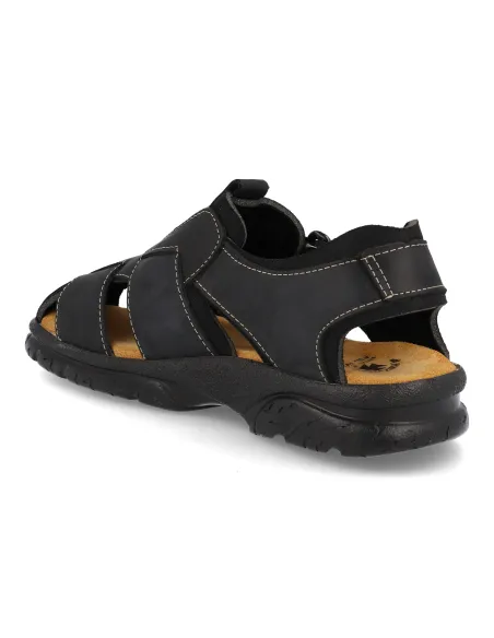 Sandalias piel Diprieto 47 Negro