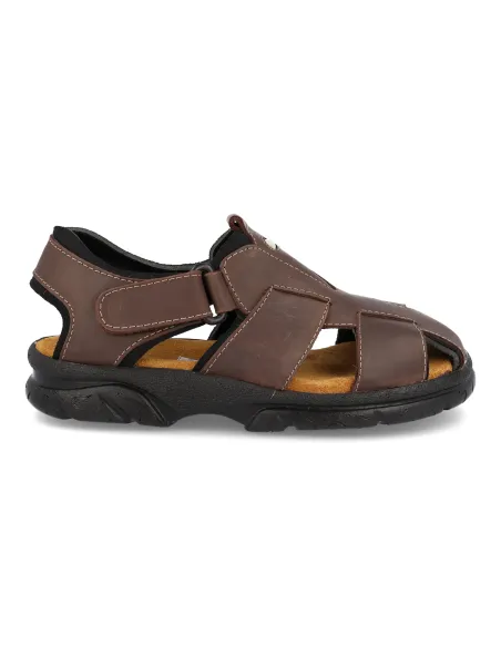 Sandalias piel Diprieto 47 Marron