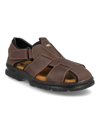 Sandalias piel Diprieto 47 Marron