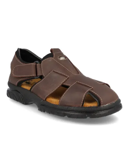 Sandalias piel Diprieto 47 Marron