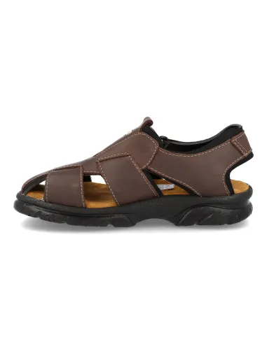 Sandalias piel Diprieto 47 Marron