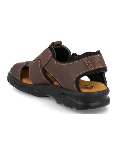Sandalias piel Diprieto 47 Marron