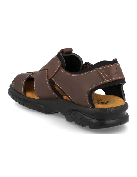 Sandalias piel Diprieto 47 Marron